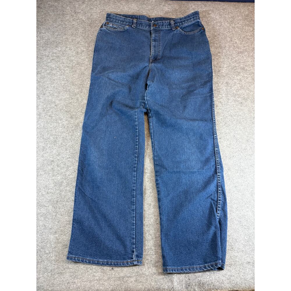 VTG 70s Levis Orange Tab Jeans Mens 30x32 Blue Straight Baggy Retro Streetwear - Picture 1 of 9